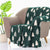 Evergreen Christmas Tree Cotton Throw