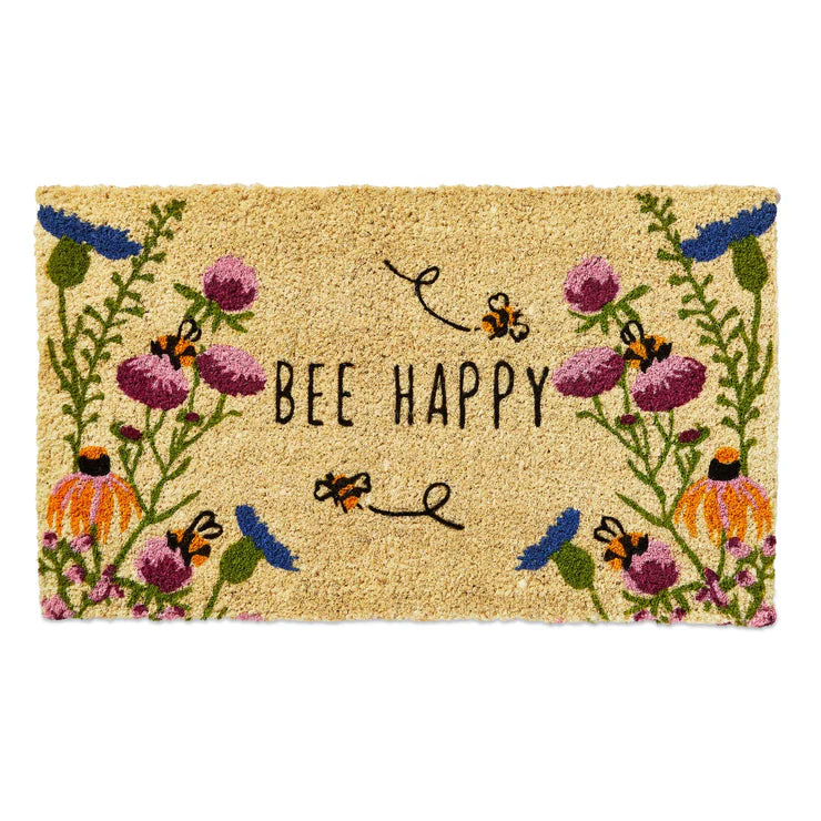 Bee Happy Wildflower Coir Mat