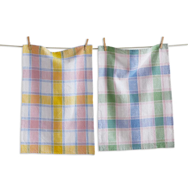 Eastertide Check Dishtowel Set Of 2