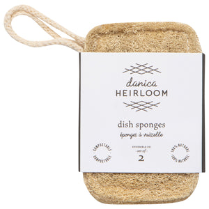 Loofah Dish Sponges - Set Of 2
