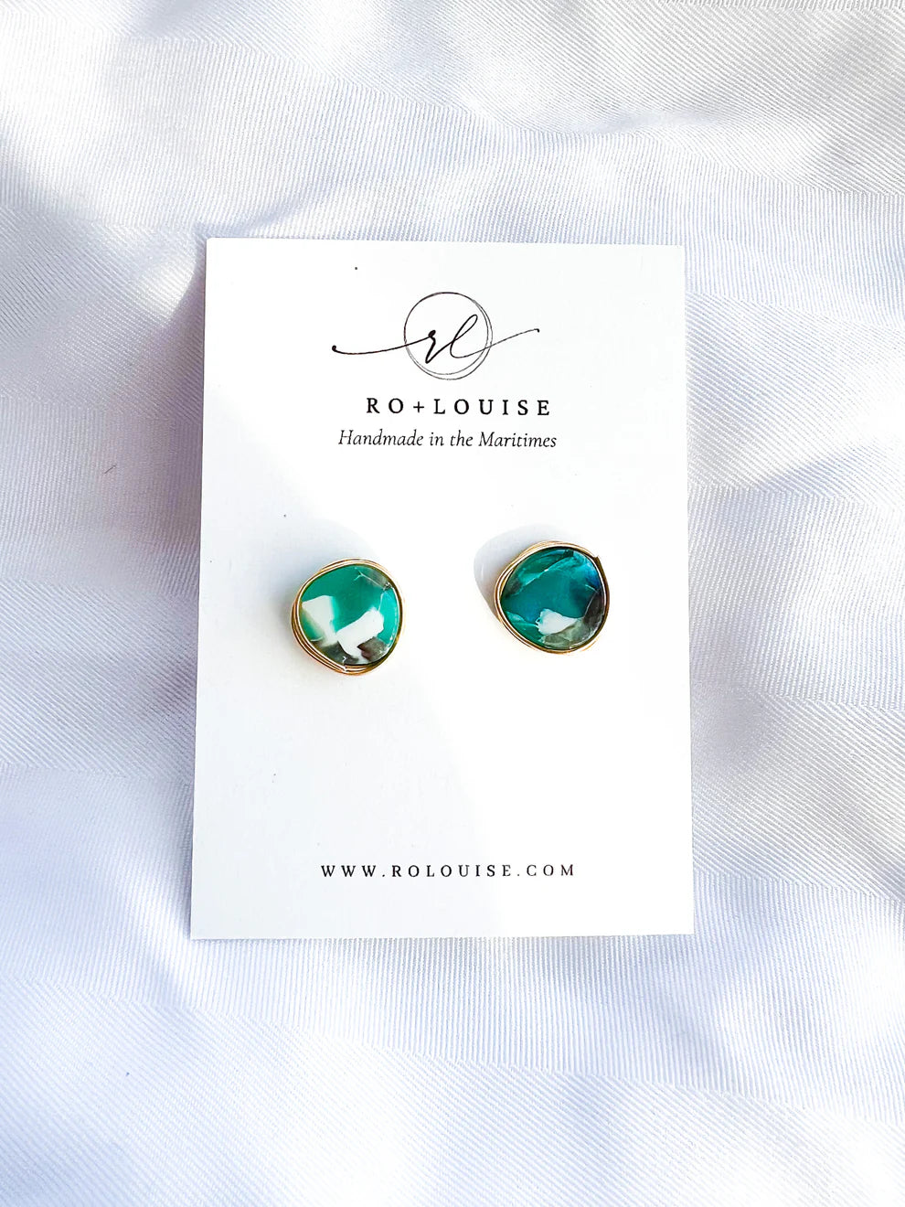Amelia Studs - Ocean