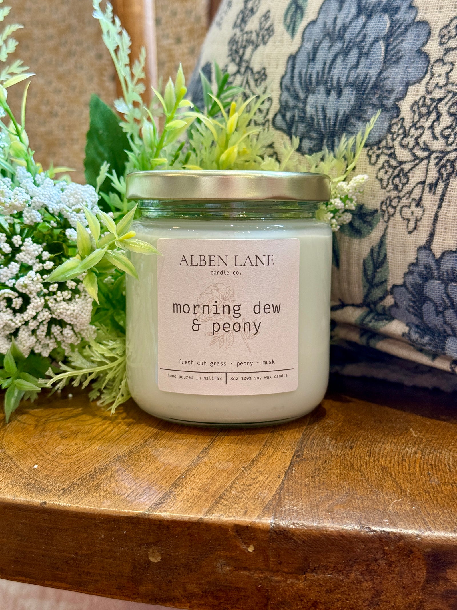 Alben Lane | Morning Dew & Peony Candle