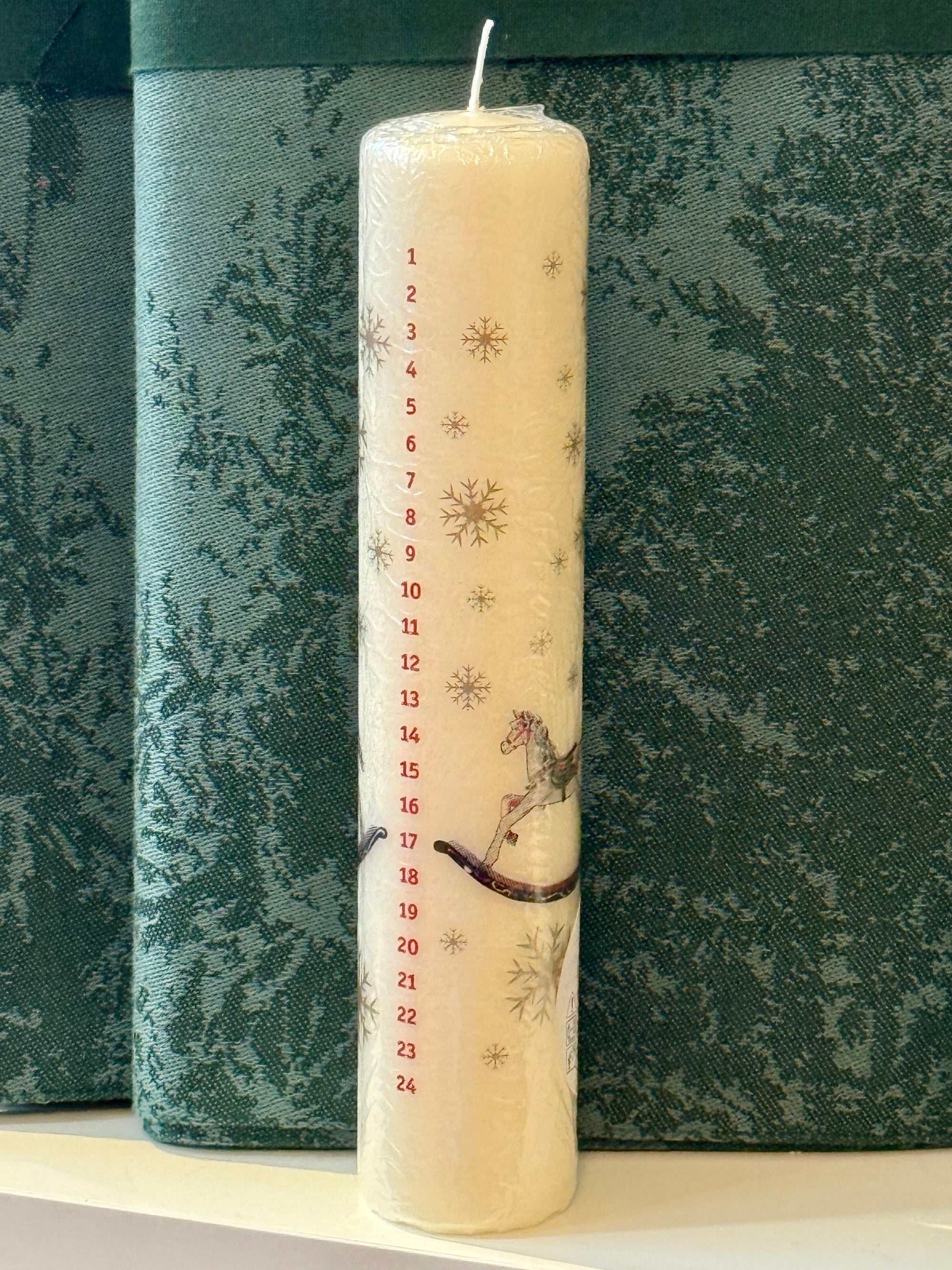 Danish Advent Candle - Rocking Horse Pillar