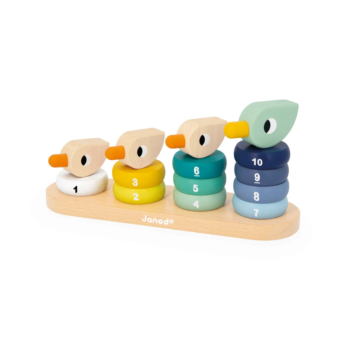 Wooden Stacking Ducks