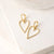 Lovestruck Heart Hoop Earrings - Gold