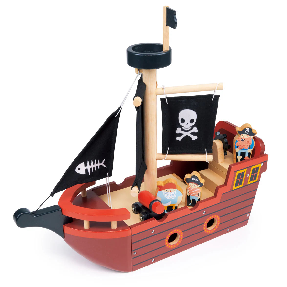 Fishbones Wooden Pirate Ship