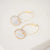 Mirage Hoop Earrings - White