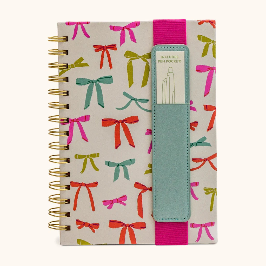 Put a Bow on It Notebook with Pen Pocket