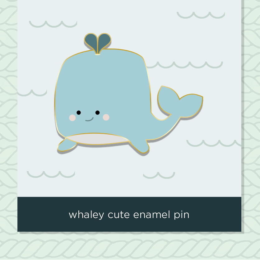 Baby Whaley Cute Enamel Pin