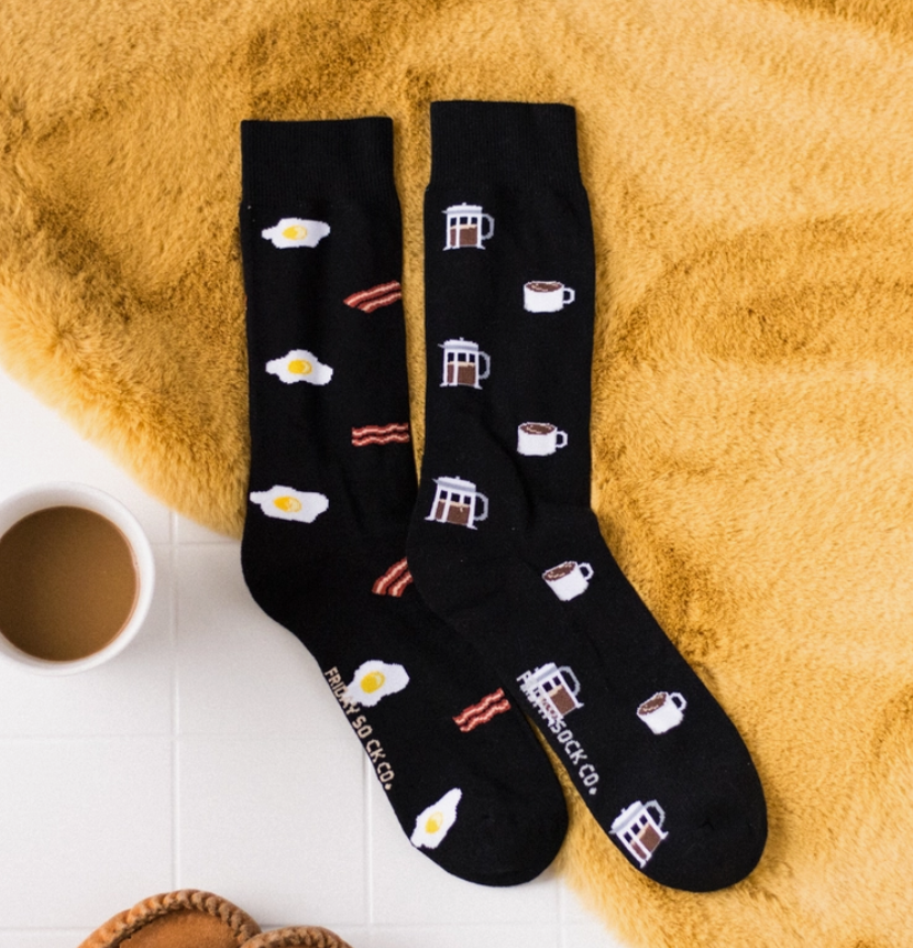 Men’s Breakfast Socks (Mid-Calf)