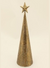 Antique Gold Metal Cone Tree