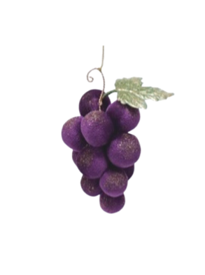 Velvet Grape Ornament