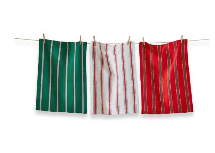 Tea Towel Set - Farmhouse Dobby Stripe - Set of 3