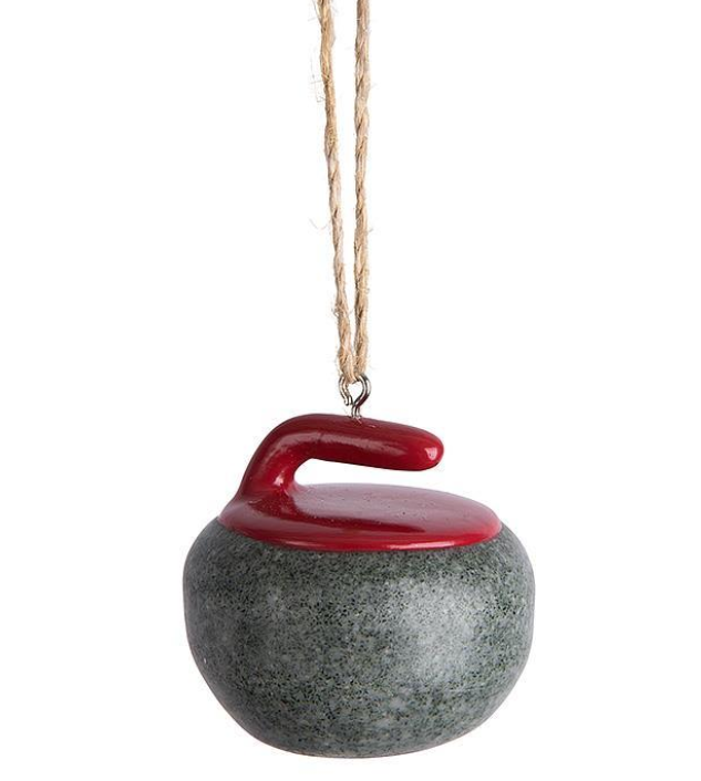 Curling Rock Ornament