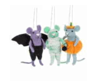 Mice In Halloween Costume Ornament