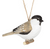 Chickadee On Branch Carved Ornament