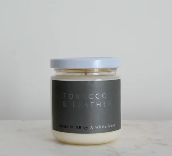 Tobacco & Leather Candle | A White Nest