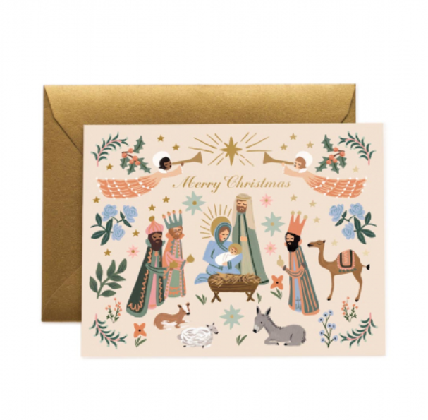 Set of 8 - Nativity Scene Card