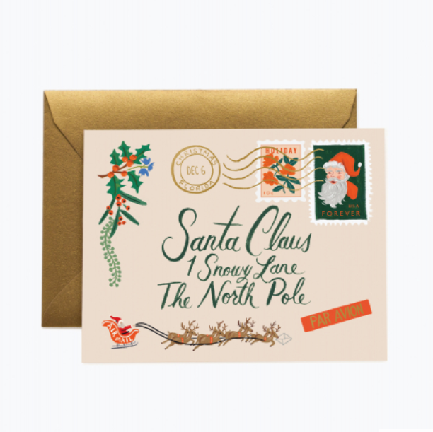 Set of 8 - Santa Letter Cards