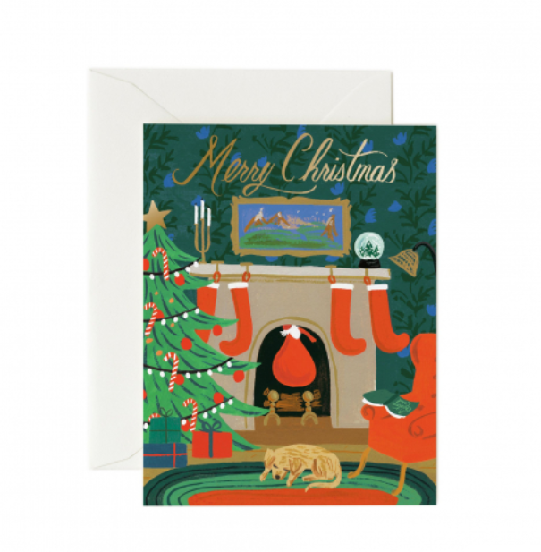 Set of 8 - Christmas Eve Scene Cards