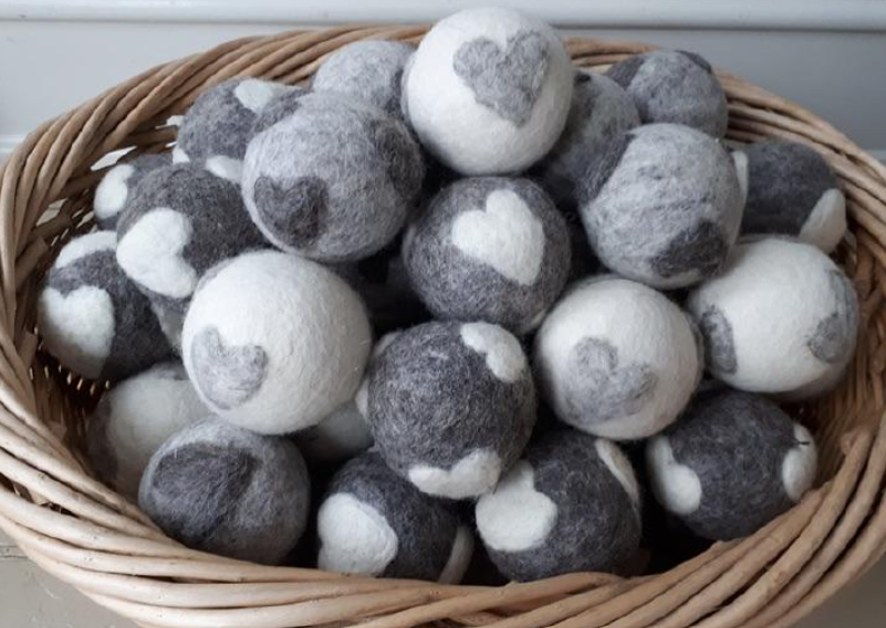 Fibres of Life - Fair Trade Wool Dryer Balls - Hearts
