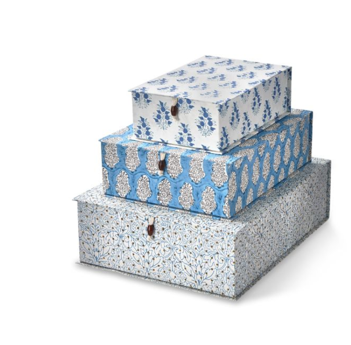 Josie Block Print Keepsake Boxes