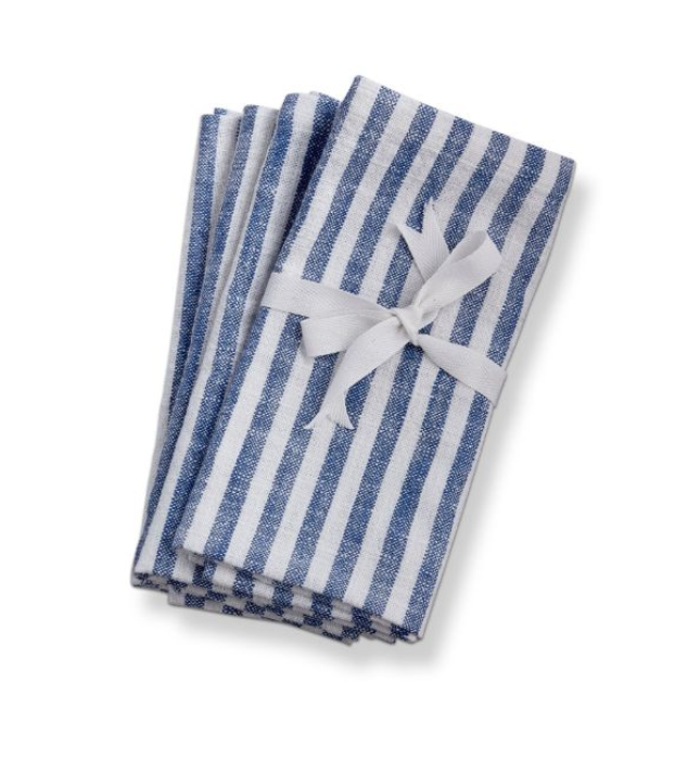 Napkin Set - Blue Stripe