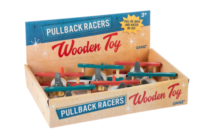Wooden Plane Pullback Racers