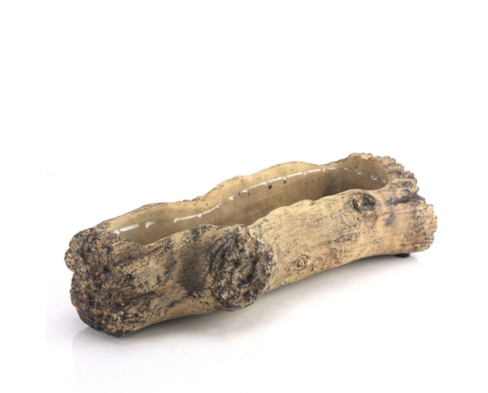 Ceramic Log End Planter