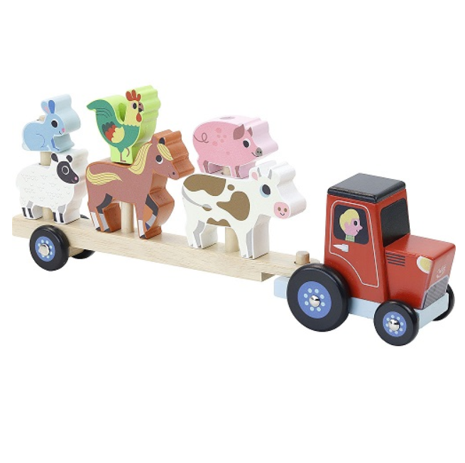 Stacking Tractor, Trailer & Animals