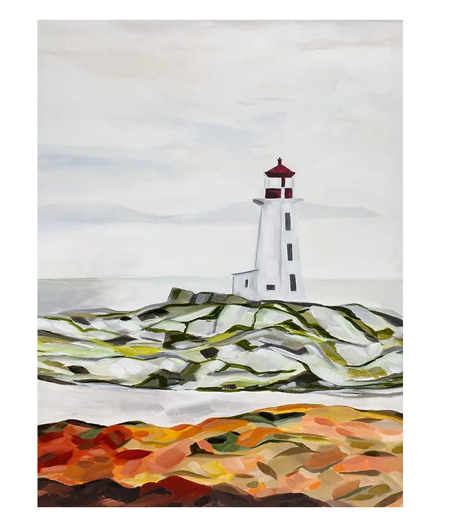 Lyndsay Hubley: Peggy's Cove Lighthouse Art Print