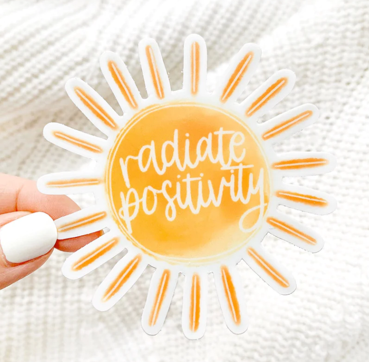 Radiate Positivity Sticker