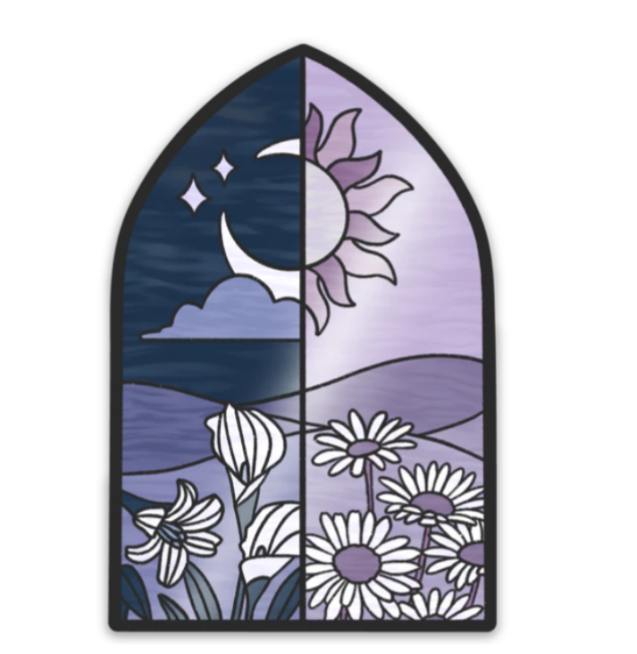 Stained Glass Window Sticker
