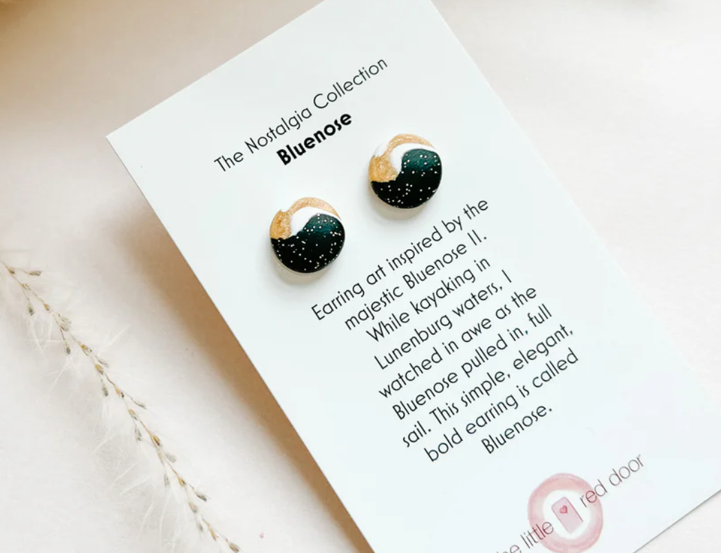 Little Red Door - Bluenose Studs