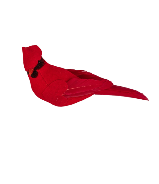 Velvet Cardinal Ornament