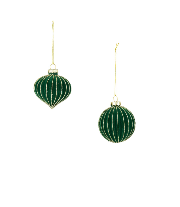 Green Glass Ball Ornament