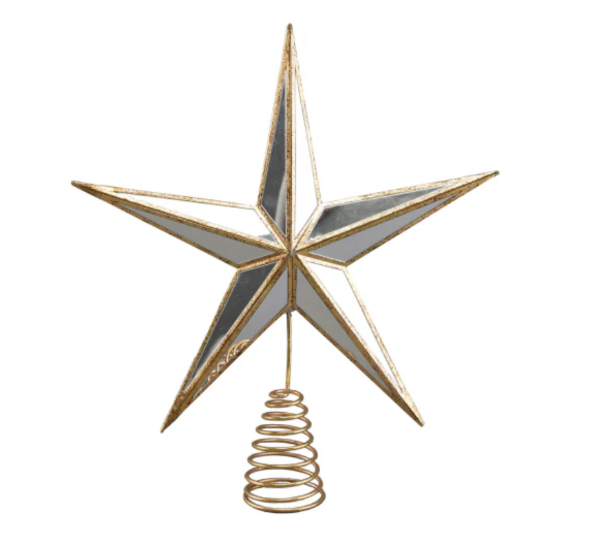 Mirrored Star Tree Topper