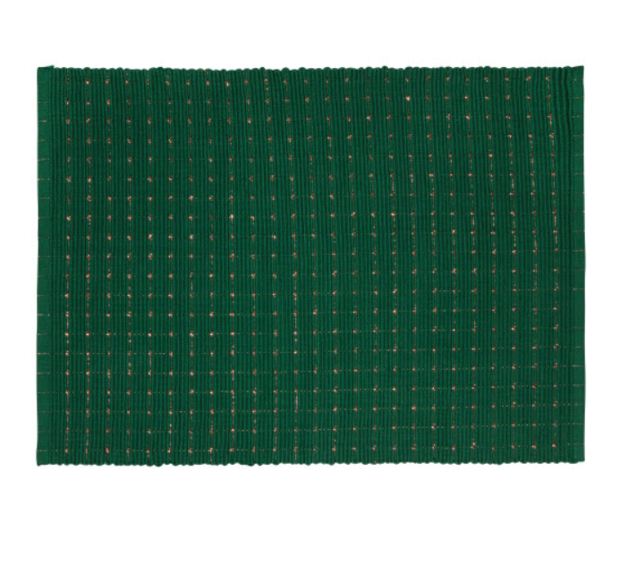 Green Copper Ribbed Placemat