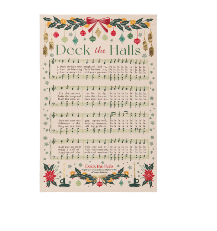 Christmas Carol Dishtowel