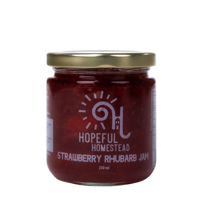 Strawberry Rhubarb Jam | Hopeful Homestead