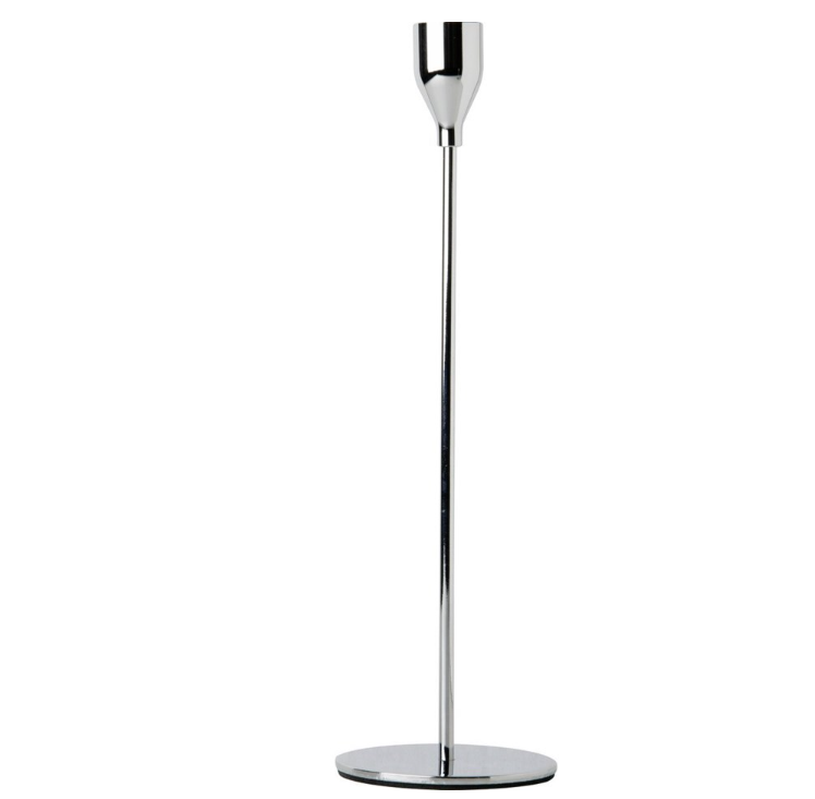 Silver Metal Taper Candle Holder