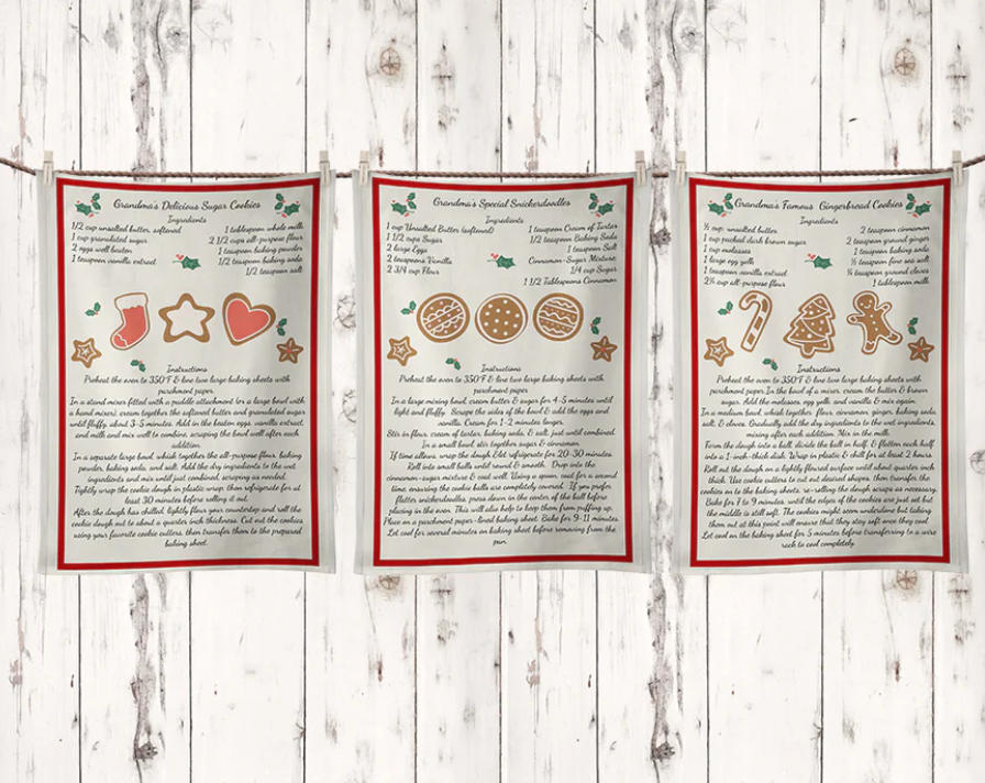 Floursack Tea Towel  - Grandma's Holiday Recipes