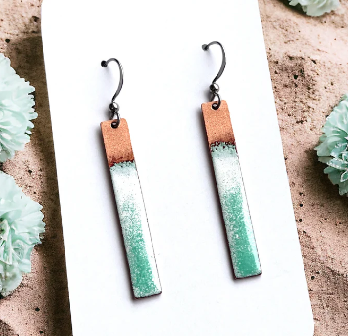 Seafoam Bar Earrings