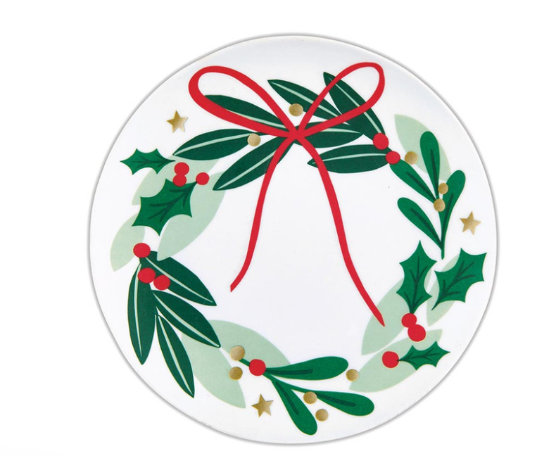 Melamine Wreath Plate