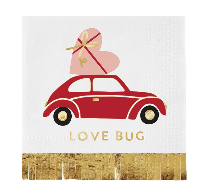 Foil Fringe Love Bug Napkins