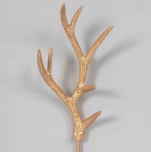 Gold Plastic Antler Pick