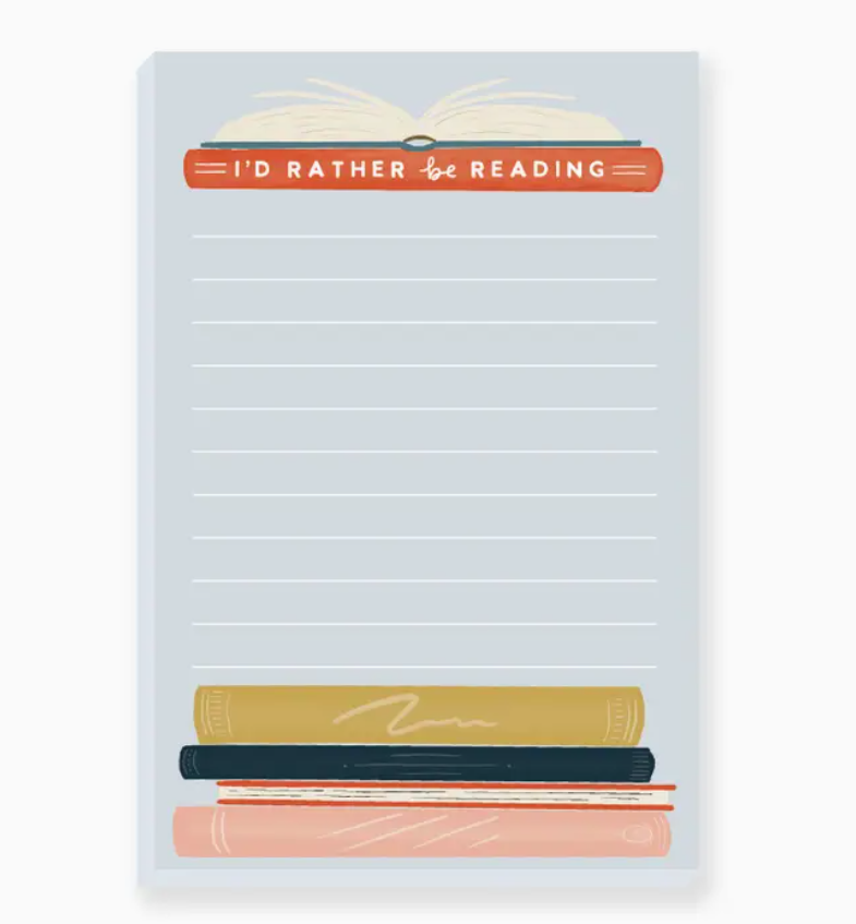 I'd Rather Be Reading Notepad