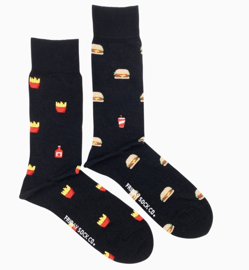 Men's Burgers & Fries Socks