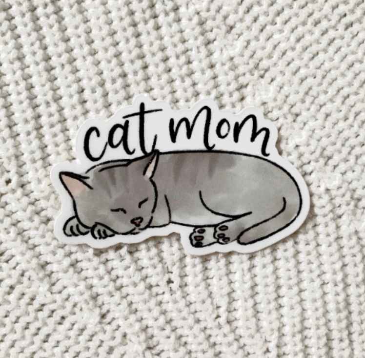 Cat Mom Sticker