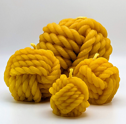 Beeswax Candle - Monkey Fist